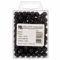 Decorative Beads Ø10mm Black 115 pcs | Floristik24.co.uk
