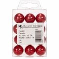 Decorative Beads Ø2cm Red 12 pcs | Floristik24.co.uk