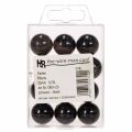 Decorative Beads Ø2cm Black 12 pcs | Floristik24.co.uk