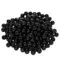 Floristik24 Black Plastic Craft Beads, 8 mm, 250 Pieces