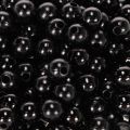 Black Plastic Craft Beads, 8 mm, 250 Pieces | Floristik24.co.uk