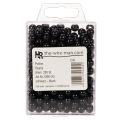 Black Plastic Craft Beads, 8 mm, 250 Pieces | Floristik24.co.uk