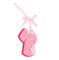Floristik24 Nursery Felt Dress Pink 7cm 20pcs