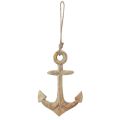 Floristik24 Decorative anchor wooden pendant natural 41.5×16.5cm