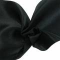 Floristik24 Satin table ribbon black 100mm 15m