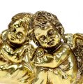 Floristik24 Decorative angel sitting gold, shiny 9cm 4pcs