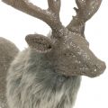 Floristik24 Reindeer gray 15cm x 7cm 2pcs