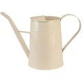 Floristik24 Decorative watering can metal indoor watering can cream H23cm 1.7L