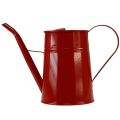 Floristik24 Decorative watering can metal indoor watering can red 1.7L H23cm