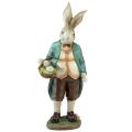 Floristik24 Decorative bunny rabbit man basket Easter eggs decorative figure H39cm