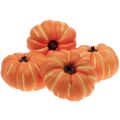 Floristik24 Halloween pumpkin decoration, autumn decoration table orange 12.5cm H7cm 4pcs