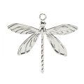 Floristik24 Decorative dragonflies for hanging summer decoration silver 5×4cm 36pcs