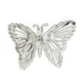 Floristik24 Decorative butterflies metal hanging decoration silver 5cm 30pcs