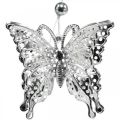 Floristik24 Decorative pendant butterfly, wedding decoration, metal butterfly, spring 6pcs