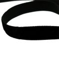 Floristik24 Deco ribbon velvet black 10mm 20m