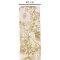 Gift ribbon with plant motifs, dill decorative ribbon, 40mm wide, 20m long | Floristik24.co.uk