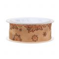 Floristik24 Gift ribbon for decoration with motif peach 40mm 20m