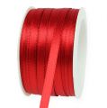 Floristik24 Gift and decoration ribbon 6mm x 50m light red