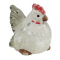 Floristik24 Decoration figure chicken 5cm Gray 2pcs