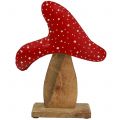 Floristik24 Decorative fly agaric red, natural 26cm