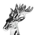Floristik24 Decoration figure deer standing 14cm silver 2pcs
