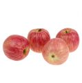Floristik24 decorative fruit Deco-apple red-orange Ø9cm 4pcs