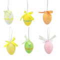 Floristik24 Decorative hanger Easter plastic eggs for hanging 4×5.5cm 12pcs
