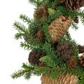 Floristik24 Decorative wreath fir tree with cones green Ø25cm