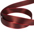 Decorative Burgundy Taffeta Ribbon 15mm x 50m for Crafting and Gift Wrapping | Floristik24.co.uk