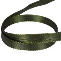 Dark Green Narrow Taffeta Ribbon 10mm x 50m - Decorative Gift Wrap and Crafting | Floristik24.co.uk