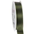 Floristik24 Shiny Green Taffeta Ribbon 25mm x 50m for Gift and Home Decoration