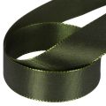 Shiny Green Taffeta Ribbon 25mm x 50m for Gift and Home Decoration | Floristik24.co.uk