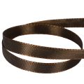 Decorative Polyester Tafetta Ribbon 10mm x 50m Chocolate Brown for Crafting and Gift Wrapping | Floristik24.co.uk