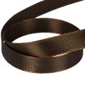 Brown Tafetta Ribbon for Decorative Use, 15mm Wide, 10m Roll | Floristik24.co.uk
