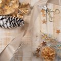 Decorative taffeta ribbon on a roll, bow ribbon, 40mm wide, 50m. | Floristik24.co.uk