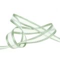 Floristik24 Gift ribbon for decoration light green with Lurex 25mm 20m