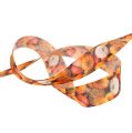 Floristik24 Decorative ribbon with a pumpkin motif 25mm 15m