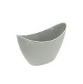 Decorative bowl plastic gray 20cm x 9cm H11.5cm, 1p