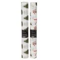 Christmas Fabric Rolls with Tree and Bow Designs 35cm x 120cm Set of 2 | Floristik24.co.uk