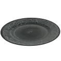 Decorative plate anthracite Ø33cm | Floristik24.co.uk