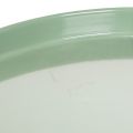 Round Green Metal Pedestal