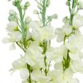 Floristik24 Delphinium White Artificial Delphinium Silk Flowers Artificial Flowers 3pcs