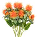 Floristik24 Artificial Safflower Stems Orange for Vase Decoration and Home Styling 55cm Set of 4