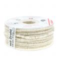 Floristik24 Wick thread glamor white / gold with wire 33m
