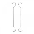 Floristik24 Metal hook, double hook silver S L20cm 5pcs