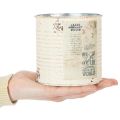Tin Planter Cream Metal Shabby Chic Ø11cm H10.5cm | Floristik24.co.uk