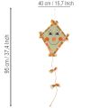Decorative Paper Kites with Faces and Hanger 40cm Set of 2 | Floristik24.co.uk