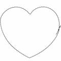Floristik24 Wire hearts 20cm wavy rings wreath heart 10pcs