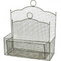 Floristik24 Wire basket, wall basket, plant basket Shabby Chic L38/32cm set of 2