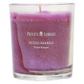 Floristik24 Scented candle in a glass summer scent berries mix purple H8cm